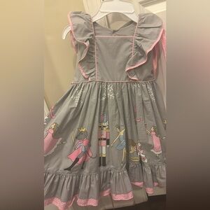 Eleanor Rose Gray and Pink Nutcracker Dress